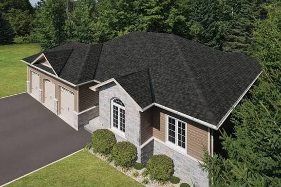 Completed residential architectural shingle roof by Roofing Direct