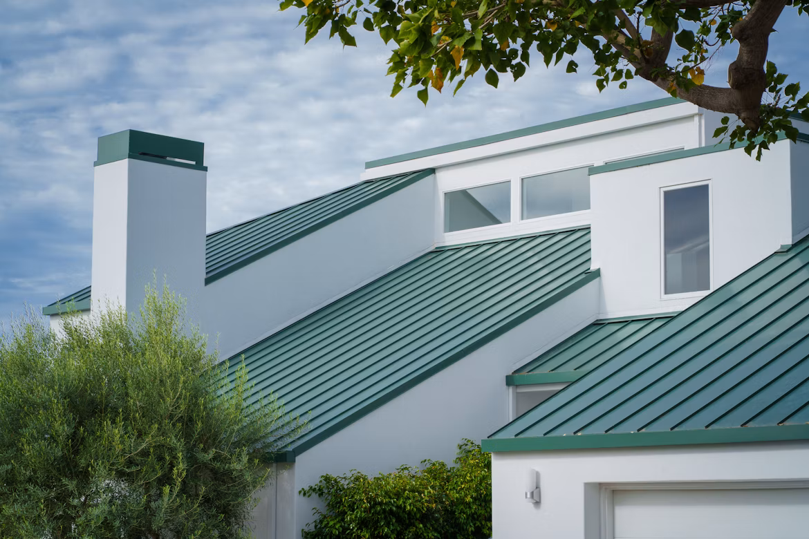 Completed residential shingle roof by Roofing Direct